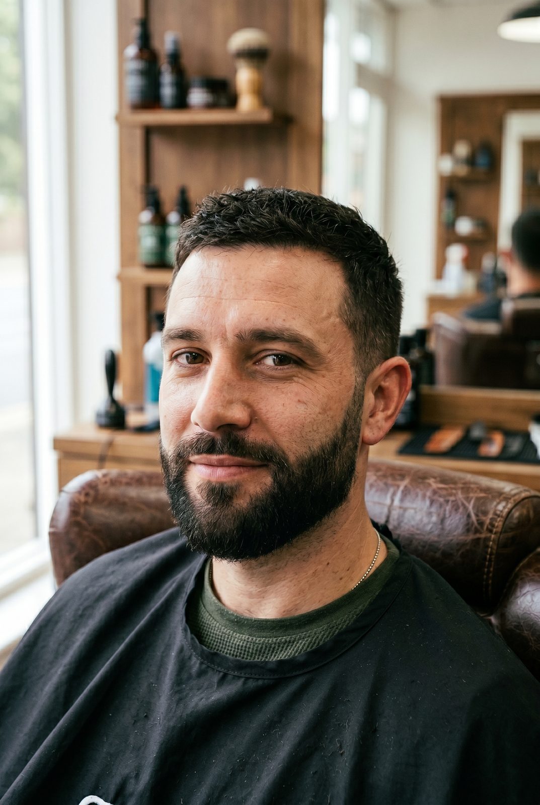 Scissor cut portrait